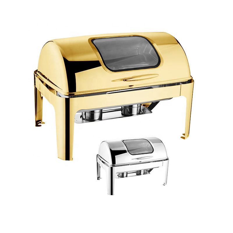 Kitchen Appliances Set - Lüks Dikdörtgen Açılır Kapaklı Paslanmaz Çelik
